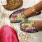 40styles INS Hot Summer Flat Diamond Slipper New Design Latest Ladies Fashion Beach Woman Shoes Sandal