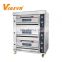 Industrial Bakery Machine Cake Bread Pizza Baking 3 Deck Gas Oven Prices