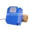 Factory high quality 12v dc 1/4  inch 2 way water treatment brass electric ball valve