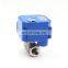 CWX15n stainless steel brass BSP NPT  12V electric actuator ball valve 12v 24v 110v 220v motorized water  flow  detector valve