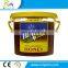 3L round plastic bucket with lid, steel handle, plastic barrel and pail