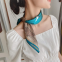 New silk scarf custom satin silk oil painting small square scarf with hand gift stewardess professional assembly small scarf female
