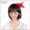 small red decorative wedding mini top hats for girls