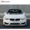 for F80 M3 / F82 M4 carbon fiber parts fit for F80 M3 / F82 M4 all year to V style carbon fiber front lip and diffuser for M3 M4