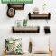 Bamboo Wooden Wall Mounted Coat Rack Wall Mount With Shelf Photo Frame Shelf Hooks Perfect Touch for Entryway Kitchen Bathroom