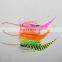 Factory OEM Silicone Skirt Fishing Jig Lures Rubber Skirts With Assist Hook in stock