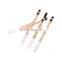 2020 Custom logo 100% organic  curved nylon bristle bamboo toothbrush