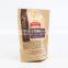 2021 High quality agricultural by-product stand up food bags Pouches flexible packaging Craft paper coffee bag with window