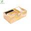 Bamboo Pencil Holder with Tray for Storing and organizing Small Stationary Items Such as paperclips Business Cards and notepad