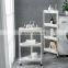 3-tier kitchen bathroom rolling cart trolley hand food carts truck trolley Storage organizer wheel plastic utility cart 3 tier