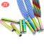 custom colorful fashion polyester shoelace metal aglet for wholesale end of tie shoelace