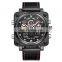 RISTOS 9343 Men Digital+Quartz Watch Sport Leather Chronograph Multifunction Analog Fashion Military Clock