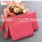 New design woven women leather pouch leather clutch coin purse for ladies with tassel
