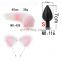 Anal Tail Metal Butt Plug Adults Games Anal Plug Cat Ear+Fox Tail Erotic Cosplay Goods Set Anal Sex Toys For Women Couples%