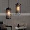 Vintage Candle Holder Iron Chandelier For Home Hotel Modern Lighting Decoration Iron Cage Pendant Lamp