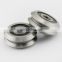 Factory supply Anti-corrosion LFR50/4  chrome steel and stainless steel U groove sliding gate bearing