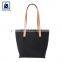 Newest Arrival Polyester Lining Material Eye Catching Design Fashionable Genuine Leather Shopper Bag for Women