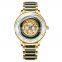Diellea Men's Mechanical Automatic Jade Gold watch genuine hollow business luxury Sapphire Wristwatch Waterproof Life 6013G