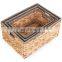 Hot Selling Water Hyacinth Storage Basket Set of 3 Mixed Seagrass Wicker Basket Storage, Basket With Handle