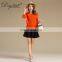 Erdos 30% Cashmere Blended Sweater Women's Orange Color Zipper Cardigan