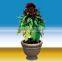 2016 New Stainless Steel Garden Art Flowerpot