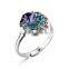 Fashion crystal design rose flower shape jewelri