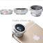 Wolesale 3 In 1 mirror Mobile Phone light button car Camera fish eye lens