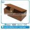 Brown PU leather unique cufflink box for gift