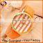 2016 Striped dial quartz watch with leather strap for woman