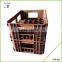 New custom clear plastic mlik bottle crate