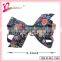 Nice glow in the dark ribbon make hair bow clip,floral ribbon bow decoration.