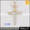 Hot sales 925 sterling silver cross with diamond jewelry pendant necklace