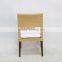 aluminum and rattan wicker restaurant chair