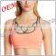 Dry Fit Polyester Spandex Custom Yoga Sports Bra Women Fitness Bra