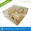 customized Gold PET rectangular cosmetic blister plastic packaging tray with dividers