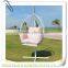 LC-85684 Modern garden park colorful rainbow street rest iron swing bench