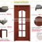 European style interior door sapele glass solid wooden door shower doors for home decoration