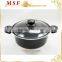 forged aluminum imitation nonstick coating pressed aluminum casserole hot pot cheap price