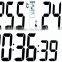 Large-screen LCD indoor and outdoor thermometer/weather station