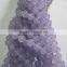 wholesale high quality gemstone purple dye jade round beads jewelry