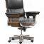 CM-B63BSmid back office chair seat cover leather executive office chair wooden chair