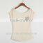 summer fashion sexy sloping shoulder T-shirt with shinning glass stone pocket,breathable clairvoyant T-shirt,china supplier