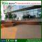 Outdoor plastic composite deck floor covering with waterproof and mositure-proof feature