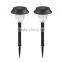 2Pcs Solar Power LED White Light Ground Insert Sense Lamp for Garden Pathway Lawn Decoration built-in Light Source Sensor