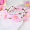 Handmade rose flowers beach head wreath for wedding bridal headdress Hair Accessory headband flower