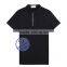 Custom Men's Blank Zipper Placket Polo Shirt