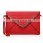 Fashion Leather Envelope Clutch with Drop-in Chain Shoulder Strap