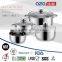 7pcs mirror polish european style stainless steel cookware sets kitchen