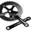 Steel and Alloy 42/52T bicycle chainwheel and cranks
