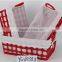 environmental cotton woven colorful storage basket made in china